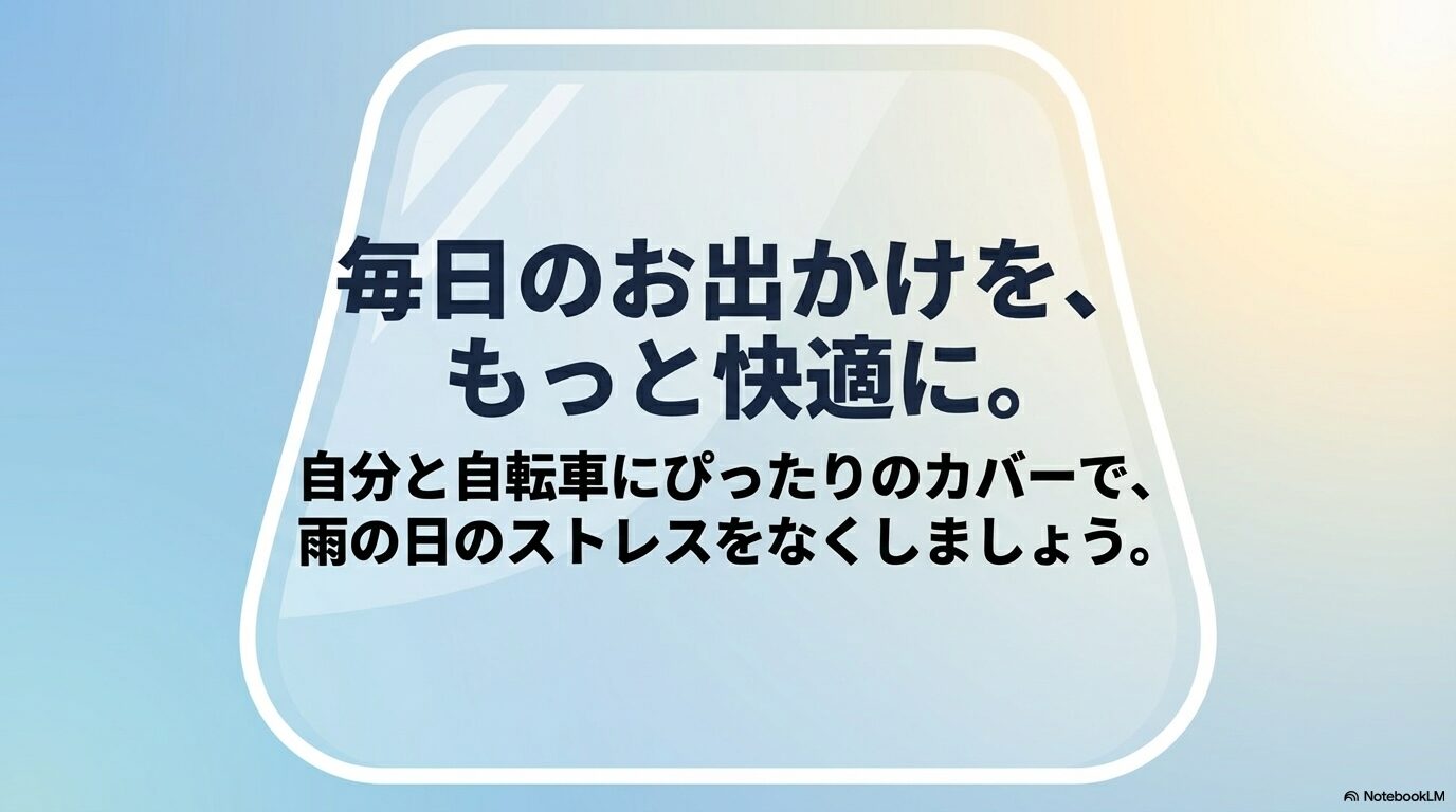 ぴったりのレインカバーで雨の日のストレスをなくし毎日のお出かけを快適にしようというまとめ画像