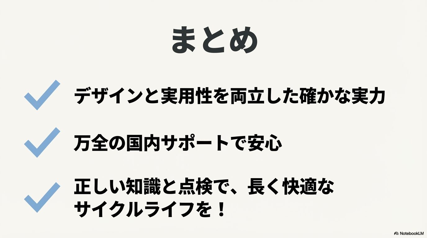 デザインと実用性、万全の国内サポートなど、ベネリの電動自転車がおすすめできる理由のまとめ