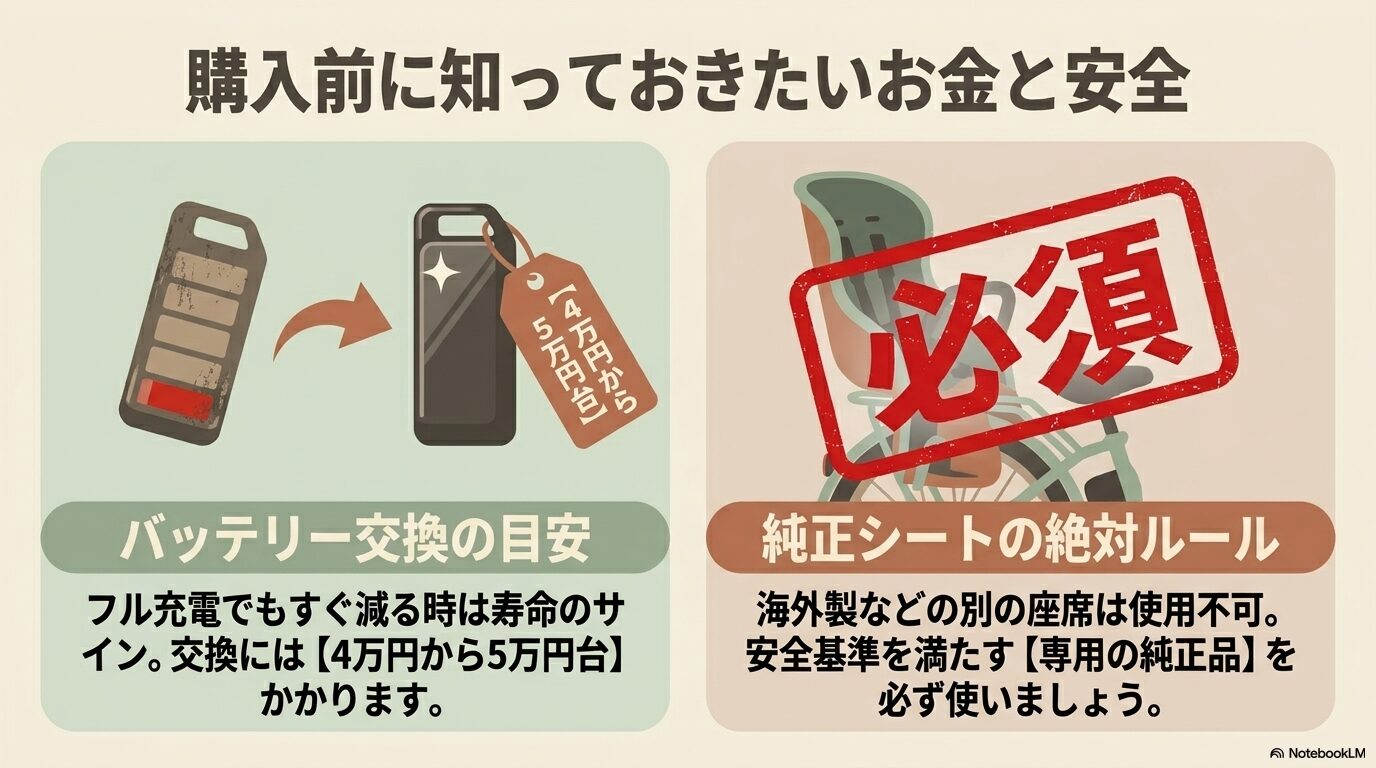 ビッケ購入前に知っておきたいバッテリー交換費用と純正シートの安全ルール