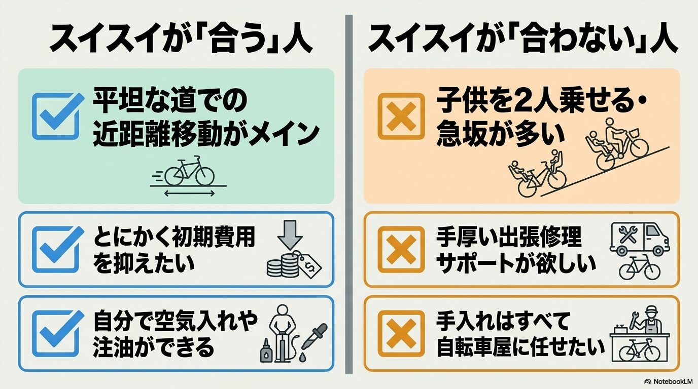 スイスイが合う人と合わない人の特徴と比較